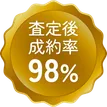 査定後 成約率98%